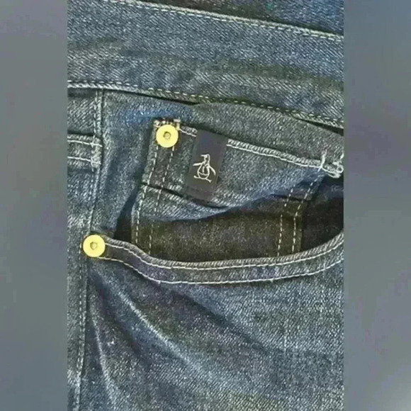 NWT Original Penguin Jeans Men's Size 31x32 Medium Vintage‎ Wash - Picture 4 of 9